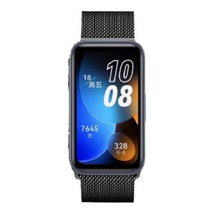 适用华为手环9/8/7/6表带金属米兰尼斯磁吸回环荣耀手环6pro/nfc版腕带band8手表不锈钢替换带智能运动男女