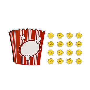 爆米花磁力贴黑白板学生分组pk班级比赛道具英语课堂互动教具游戏