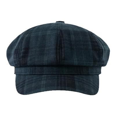 格纹设计文艺复古修饰脸型画家帽