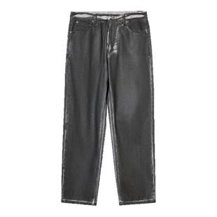 杰克琼斯男装牛仔裤子春季2025新款衣身水洗擦色宽松廓形裤男款