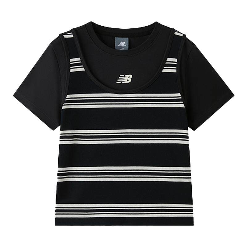 New Balance NB官方正品26新款女款假两件拼接短袖T恤WT61Z0IZ