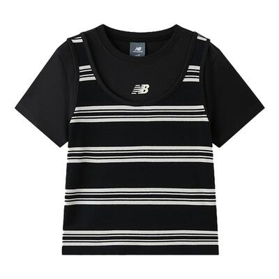 New Balance NB官方正品26新款女款假两件拼接短袖T恤WT61Z0IZ