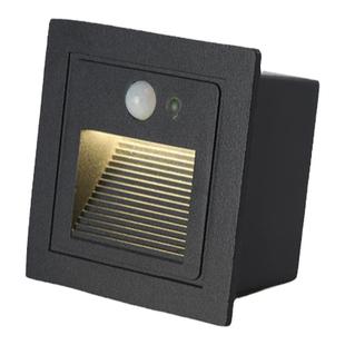 led地脚灯嵌入式踏步灯感应墙角灯户外台阶灯明装楼梯走廊装饰灯