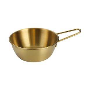 韩式不锈钢米酒碗火锅厅料理碗调料碗酱料碗露营餐具带柄热凉酒碗