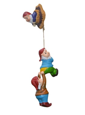 独立站家居庭院微型侏儒精灵攀爬创意花园摆件 树脂工艺品 装饰品