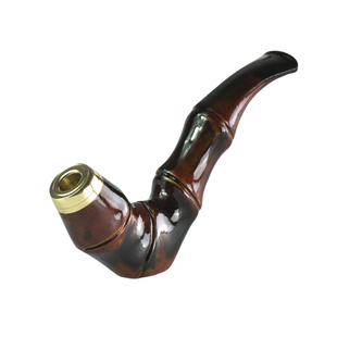 【斗式烟嘴】竹节造型合成海柳烟嘴粗细烟拉杆过滤清洁男士礼品