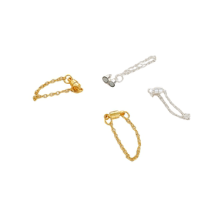 14K包金保色镀18K沙金安全链磁铁扣diy手链项链收尾连接磁扣配件