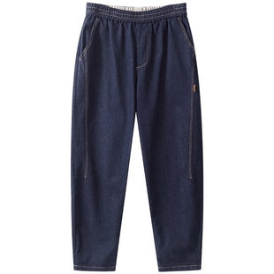 【防褪色软牛仔】男大童牛仔裤胖童裤子加绒大码童装加肥加大长裤