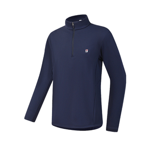 FILA 斐乐网球系列男子针织长袖上衣2026春季新款运动简约基础长T