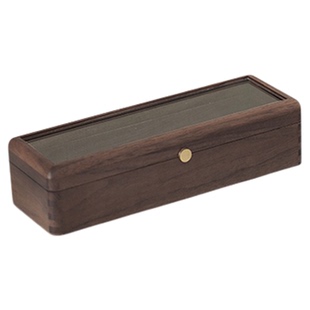 长条收纳盒吧唧徽章窄型展示盒高颜值长方形透明防尘杂物整理桌面