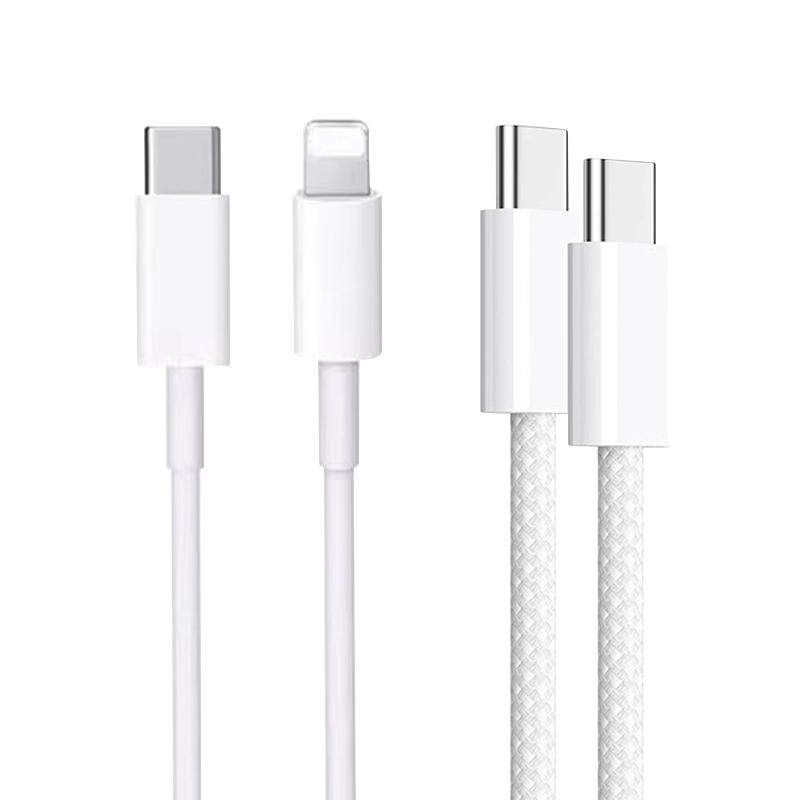 40W适用苹果充电线iPhone15 16数据线编织款16promax双typec快充8-14pd闪充16e手机ipad器正品原冲电2米装
