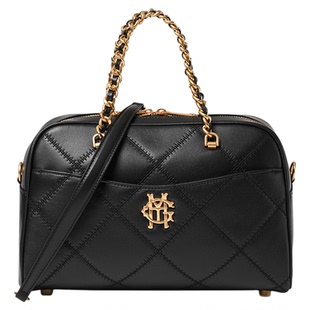 梦特娇女包新款羊皮枕头包高级感轻奢经典波士顿包手提斜挎包