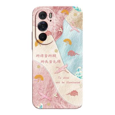温暖寄语适用摩托罗拉s30手机壳x30新款motox40硅胶motos套edge冠军版edges男女moto全包防摔小清新艺术油画