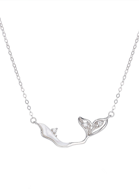 美人鱼纯银项链女鱼你相伴