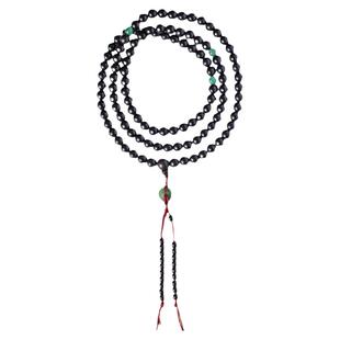 108颗黑檀木质念珠数珠佛珠手串手链大挂珠男士女款天然原木沉水