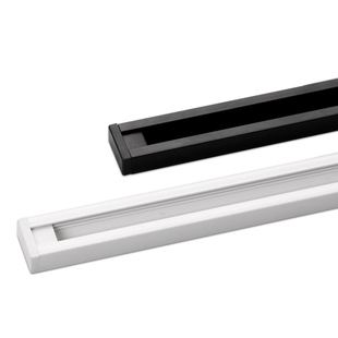 加厚led射灯轨道条吸盘背景墙服装店导轨1米2米1.5米0.5米滑道