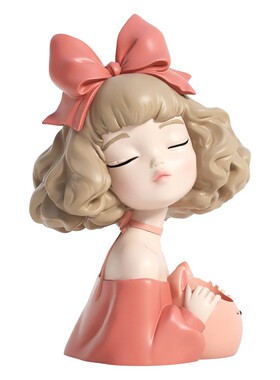 治愈系爱心女孩笔筒摆件大容量