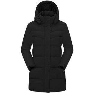 LAFUMA乐飞叶蓬松度700绒子含量90%泼水防风羽绒服女中长款防寒服