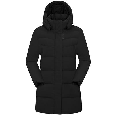 LAFUMA乐飞叶蓬松度700绒子含量90%泼水防风羽绒服女中长款防寒服