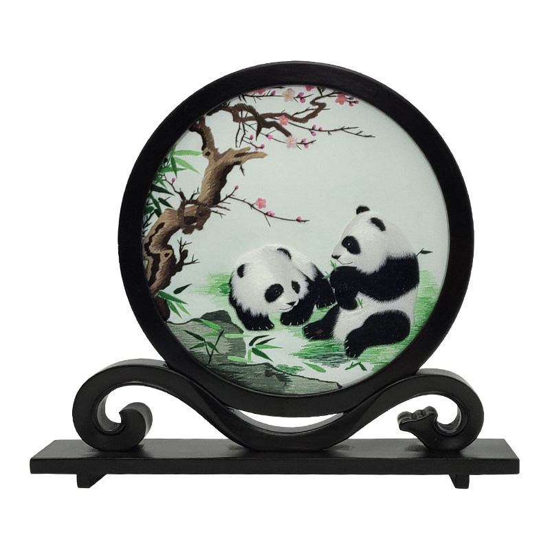 双面绣熊猫蜀绣蜀特特价