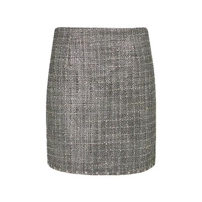 金属光泽小香面料百搭短裙