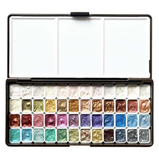 丹尼尔史密斯DS珠光水彩颜料48色带闪水彩1ml/2ml试用分装 敏小姐