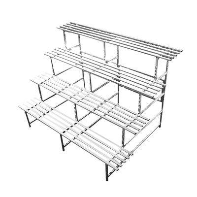 不锈钢花架阳台加宽花盆架多肉置物架铁艺阶梯落地式多层客厅户外