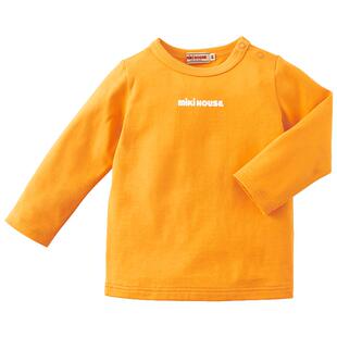 MIKIHOUSE日本制童装长袖T恤儿童上衣亲肤经典简约复古上衣春秋