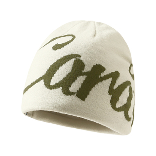 登山冷帽女款大头围针织帽子显脸小川西旅游户外徒步毛线堆堆帽潮