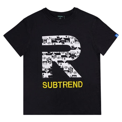 SUBTREND美式百搭宽松短袖T恤