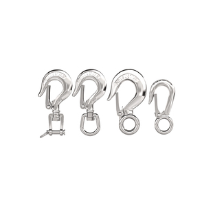 304不锈钢美式货钩拉钩 吊钩抓钩定向 旋转环挂钩 承重钩 起重钩