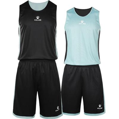 卡尔美双面篮球服套装比赛背心