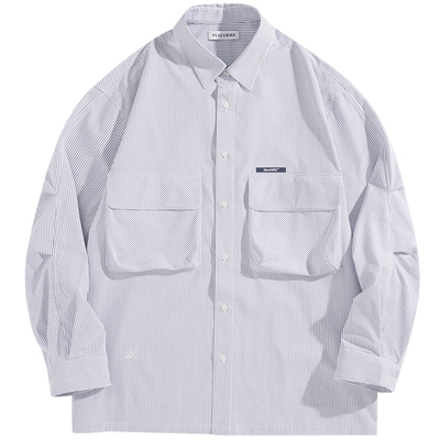 【断码钜惠】太平鸟男装外穿式衬衫春季休闲衬衫 B2CHE1347