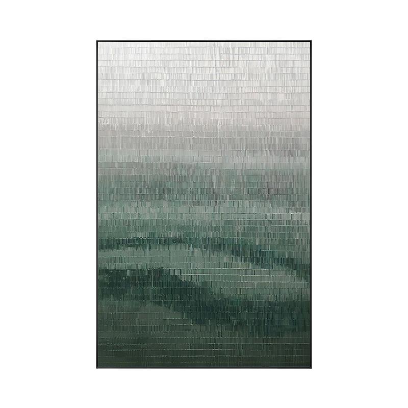 現(xiàn)代抽象玄關(guān)裝飾畫簡約客廳沙發(fā)背景墻掛畫北歐綠色晶瓷入戶壁畫