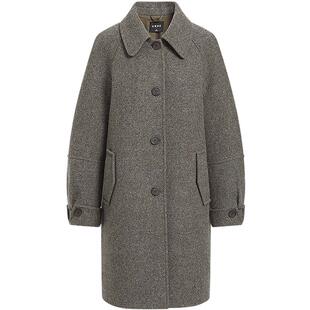 KBNE【全羊毛】毛呢外套小个子呢子大衣2025新款气质长款秋冬女装