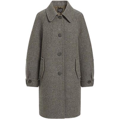 KBNE【全羊毛】毛呢外套小个子呢子大衣2025新款气质长款秋冬女装