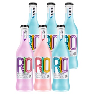 RIO锐澳预调鸡尾酒经典玻璃瓶露营整箱275ml*24瓶聚会派对气泡酒