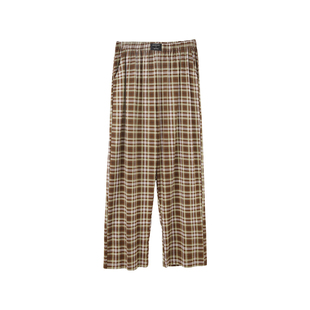 安之伴【巨柔软】男士睡裤春秋季纯棉宽松格子长裤单件裤子家居裤