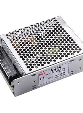 明伟D-60A 60B 60C双路两组输出12v工业设备24v开关电源变压器5伏