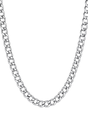 钛钢古巴链男士项链锁骨链男配饰