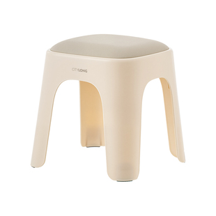 禧天龙皮革凳家用轻奢软包小凳子加厚客厅高级防滑软包凳塑料皮面