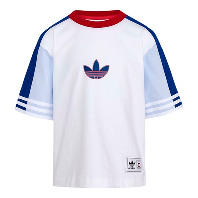 Adidas/阿迪达斯正品三叶草儿童宽松经典时尚亲肤休闲短袖KW2273