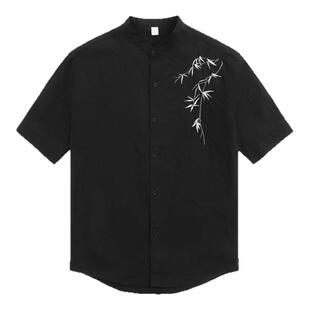 新中式情侣装夏季小众设计感短袖t恤女旗袍连衣裙法式一裙一衣潮