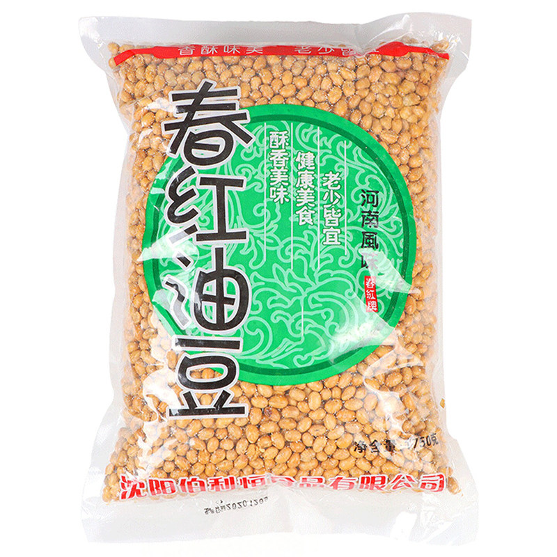 油炸黄豆炒黄豆春红食品香酥油豆黄金豆大包装炒货酸辣粉米线配料