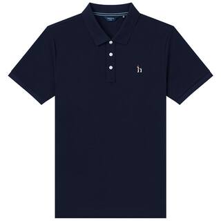 【凉感】Hazzys哈吉斯男经典商务休闲短袖翻领POLO衫夏季上衣T恤