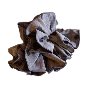 2026正流行 气质灰波点裙摆大肠发圈女高级感洋气时尚发饰小众