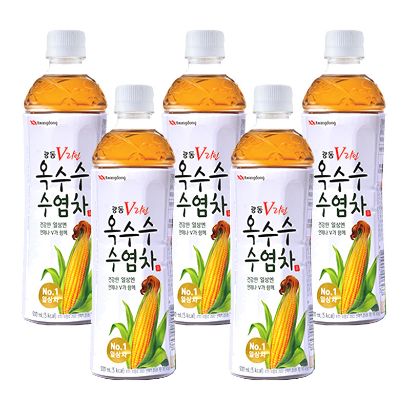 韩国进口饮料0糖0脂0卡kwangdong光东玉米须植物饮料9瓶