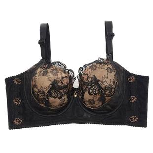 2025美容院调整型内衣脉法式美体性感蕾丝大码文胸薄款聚拢收副乳