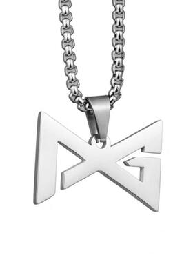 篮球运动巨星PG保罗乔治Logo项链男女钛钢吊坠潮男个性同款饰品