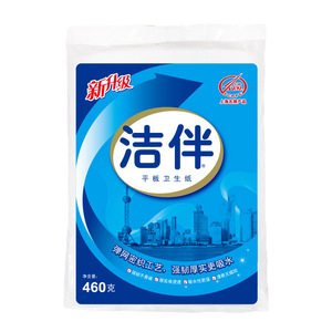 洁伴平板纸厕纸460克18包